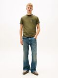 Verde Varsity Tricou Slim Cu Logo  Barbati