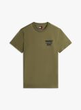Verde Varsity Tricou Slim Cu Logo  Barbati