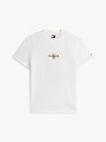 Alb Tricou Cu Guler Rotund Si Broderie Cu Logo Signature  Barbati