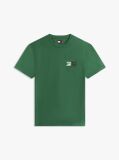 Verde Tricou Relaxat Din Jersey Cu Logo Pe Spate  Barbati