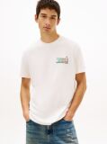 Bej Tricou Relaxat Din Jersey Cu Logo Pe Spate  Barbati