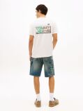 Bej Tricou Relaxat Din Jersey Cu Logo Pe Spate  Barbati