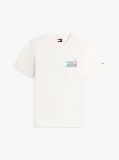 Bej Tricou Relaxat Din Jersey Cu Logo Pe Spate  Barbati