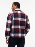 Blue Teddy Lined Brushed Flannel Oversized Shacket  Men