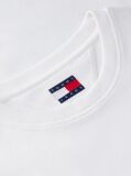 White Logo Flag Embroidery Peached T-Shirt  Men