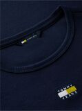 Blue Tommy Badge Ribbed Slim T-Shirt  Women