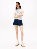 Bej Tricou Butterfly Cu Croiala Slim  Femei