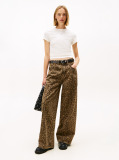 Alb Tricou Slim Bling Linear  Femei