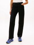 Denim Blugi Negri Slim Cu Talie Medie  Femei