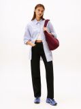 Denim Blugi Negri Slim Cu Talie Medie  Femei