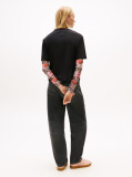 Negru Tricou Boxy  Femei