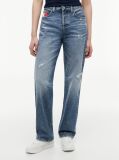 Denim Vintage Blugi Drepti Cu Croiala Slim Talie Medie  Femei