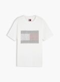 White Rhinestone Logo Jersey Relaxed T-Shirt  Women