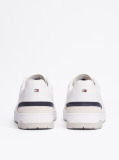 Alb Pantofi Sport De Baschet Din Piele Cu Textura Mixta  Barbati