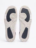 Alb Pantofi Sport De Baschet Din Piele Cu Textura Mixta  Barbati