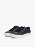 Blue Debossed Logo Trainers  Men