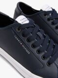 Blue Debossed Logo Trainers  Men