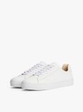 Alb Pantofi Sport Din Piele Cu Talpa Cupsole  Barbati
