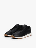 Negru Sneakers Hibrid Din Piele Cu Talpa Fine Cleat  Barbati
