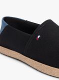 Negru Espadrile Din Panza Brodate Cu Steaguri  Barbati