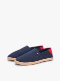Blue Espadrile Din Panza Brodate Cu Steaguri  Barbati