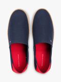 Blue Espadrile Din Panza Brodate Cu Steaguri  Barbati