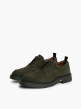 Verde Loaferi Derby Din Suede Cu Sireturi  Barbati