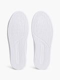 White Lightweight Cupsole Trainers With Leather  Men