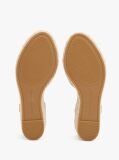 Bej Andale Espadrile Cu Toc Wedge Din Chambray  Femei
