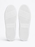 Alb Pantofi Sport Flatform Din Piele  Femei