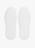 Alb Court Trainers Din Texturi Mixte Cu Monograma TH  Femei