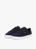 Blue Pantofi Sport Din Panza Cu Panou Metalic   Femei
