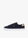 Blue Pantofi Sport Din Panza Cu Panou Metalic   Femei