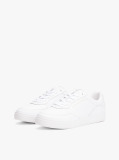 Alb Sneakers Cu Talpa Cupsole Din Piele Embosata  Femei
