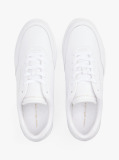 Alb Sneakers Cu Talpa Cupsole Din Piele Embosata  Femei