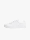 Alb Sneakers Cu Talpa Cupsole Din Piele Embosata  Femei