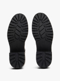 Negru Cizme Chelsea Din Piele Cu Talpa Cleat  Femei