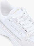 Alb Adidasi Chunky Din Piele Suede Cu Sireturi  Femei