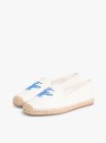 Alb Espadrile Din Panza Cu Logo Brodat  Femei