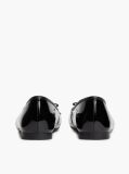 Black Patent Leather Padlock Charm Ballerinas  Women
