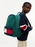 Green Kids' Essential Signature Colour-Blocked Pocket Backpack  Kids Unisex
