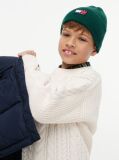 Green Kids' Heritage Flag Logo Rib-Knit Beanie  Kids Unisex