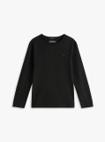 Negru Tricou Cu Maneca Lunga Din Bumbac Organic  Baieti