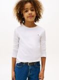 White LONG-SLEEVE ORGANIC COTTON T-SHIRT  Boys