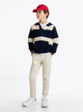 Multi Stripe Snap-Button Hoody  Boys