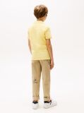 Galben Tricou Polo Cu Logo Brodat  Baieti