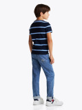 Multi Tricou Cu Guler Rotund Si Dungi  Baieti