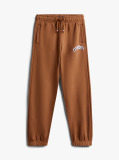Maro Pantaloni Jogger Din Fleece Cu Imprimeu Si Logo Varsity  Baieti