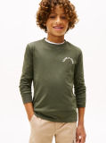 Verde Take A Hike Print Tricou Cu Maneca Lunga  Baieti