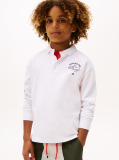 Alb Camp Tommy Multi Print Polo Cu Maneca Lunga  Baieti